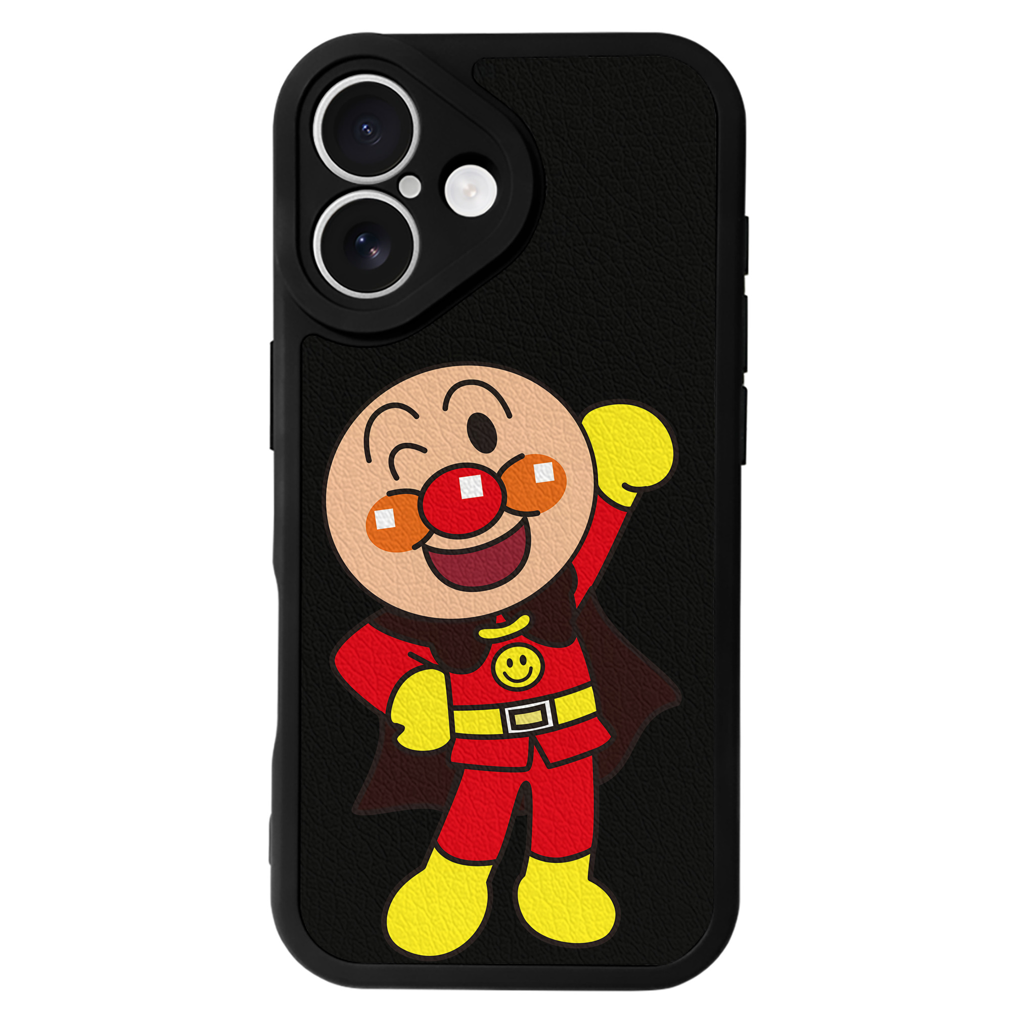 （画像用） アンパンマン Anpanman 【iPhone 16シリーズ対応】シリコンスマホケース（レザー調） 材質：シリコン